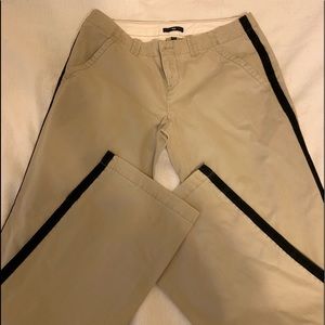 GAP Pants Khakis W/Black Stripes on side Size 4